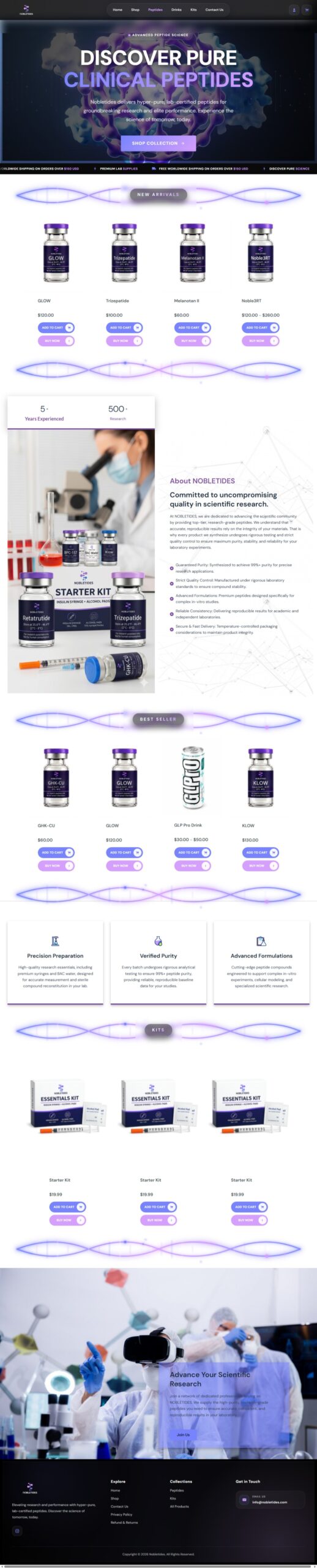 Noble Tides Website