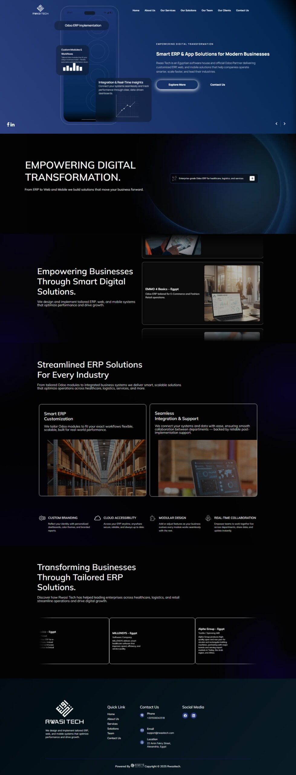 Rwasi Tech Website